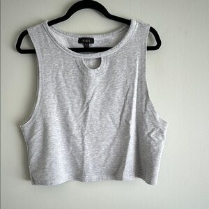 Gray Women's Crop Top